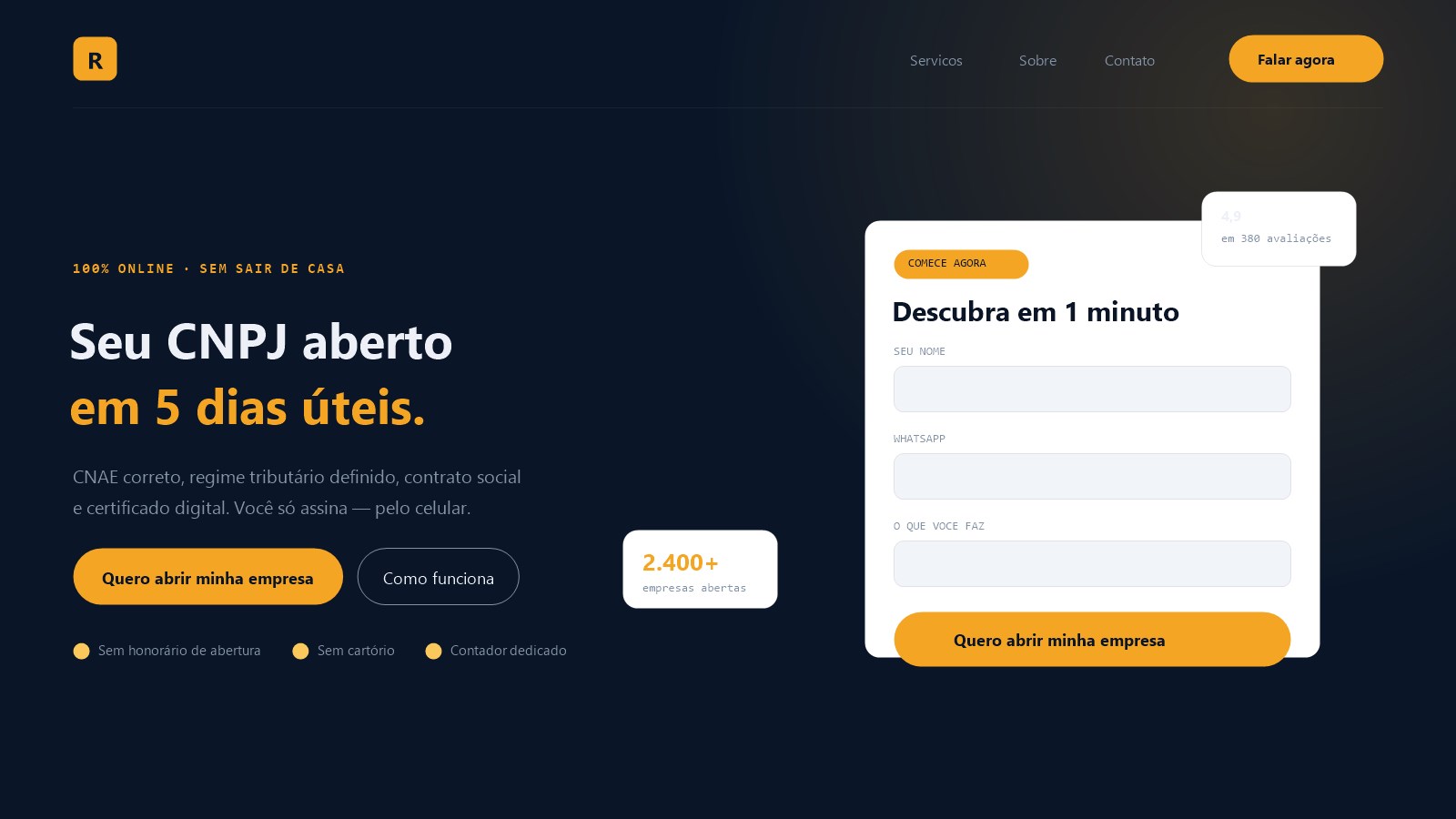 Site da Raiz Contábil