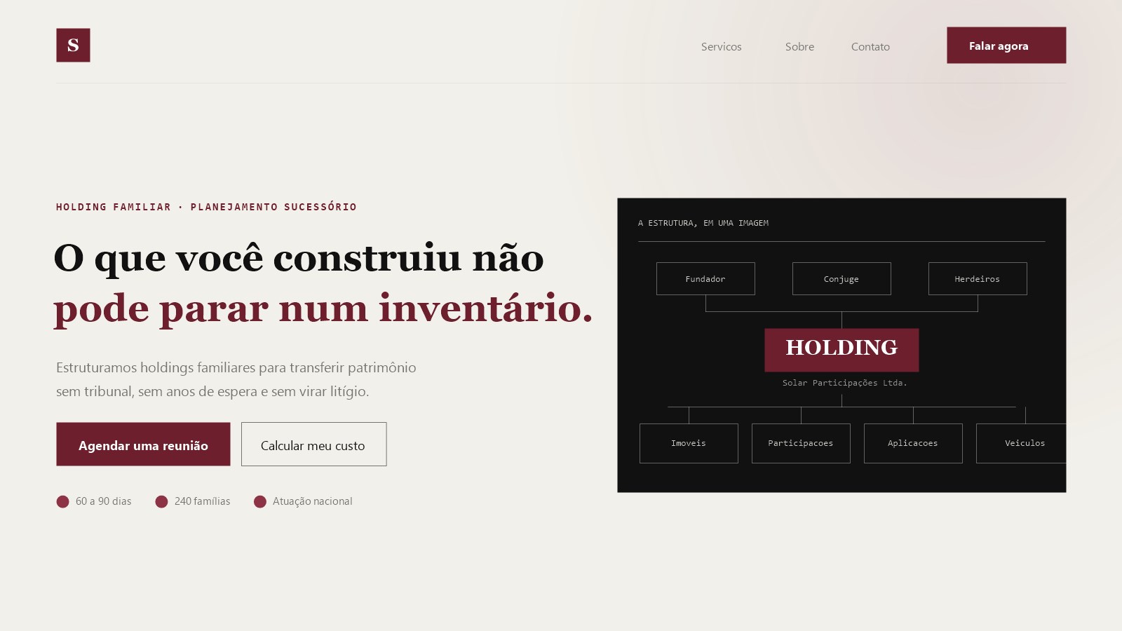 Site da Solar Contabilidade